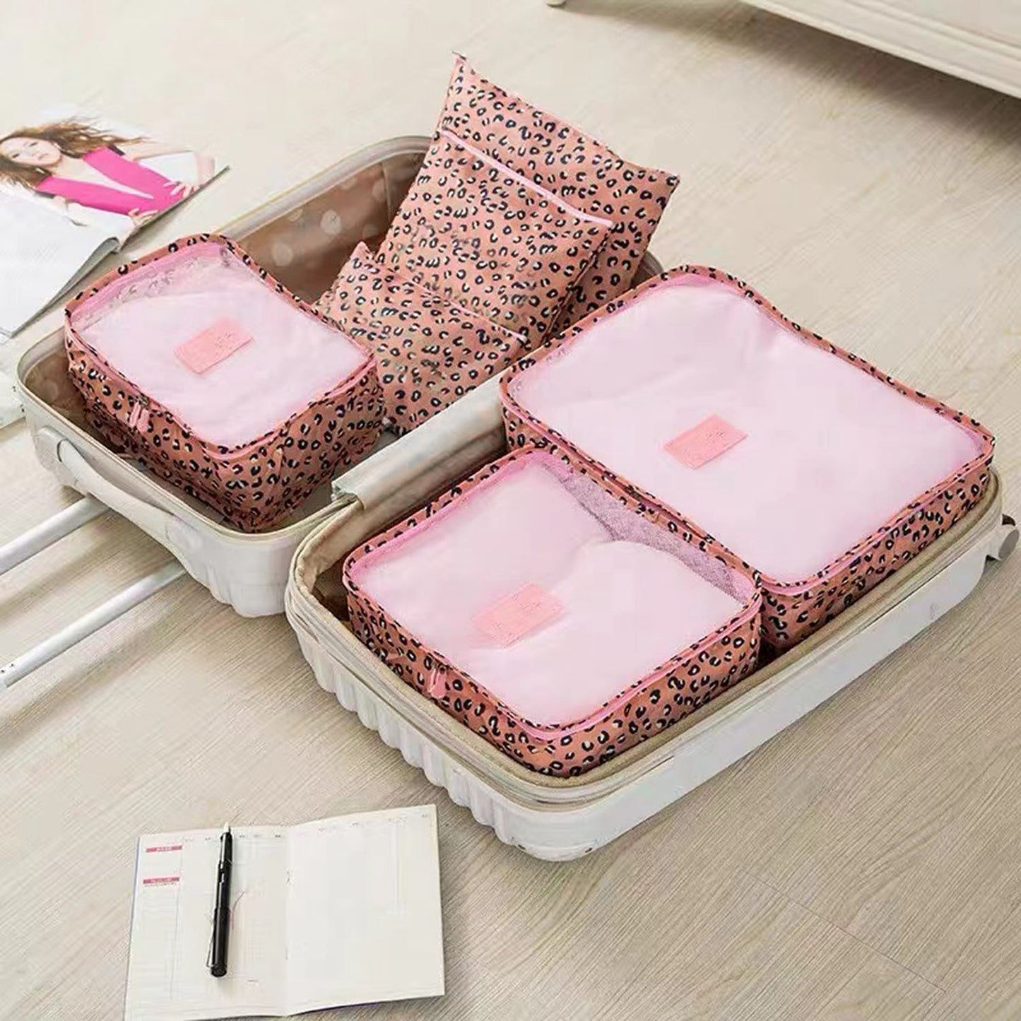 9Pc Clothes Storage Bags - Travel Luggage Organizer - Packing Cubes