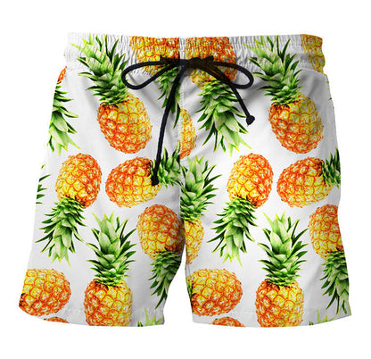 Men's Board Flower Print Surf Shorts Trunks