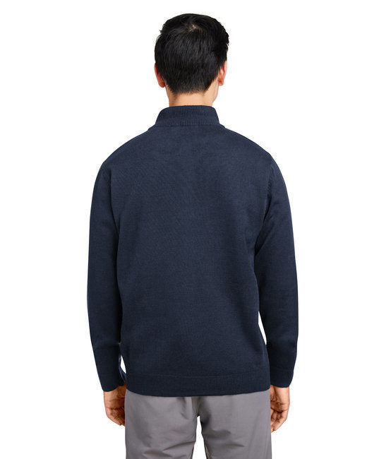 Unisex Pilbloc™ Quarter-Zip Sweater - BLACK - XS
