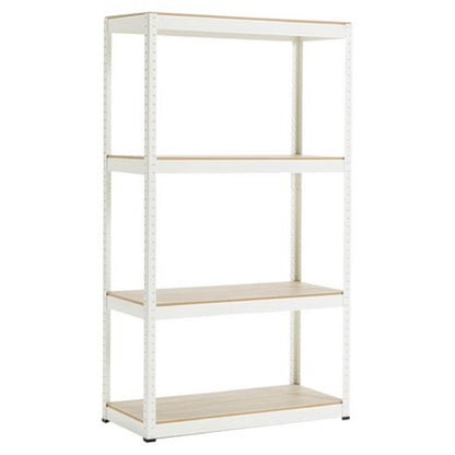 4 Tier Adjustable Garage Storage Shelving - Heavy Duty Metal Storage Utility Rack