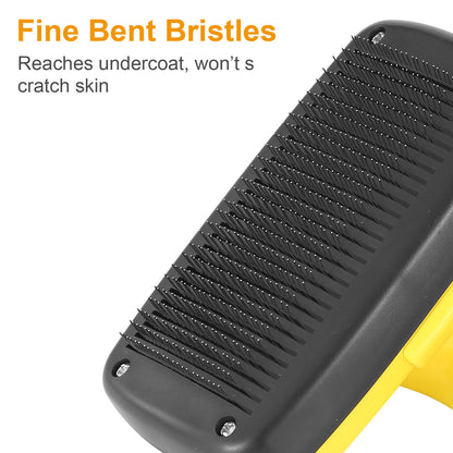 Self-Cleaning Slicker Brush-Pets Grooming Shedding-Hair Grooming Remover
