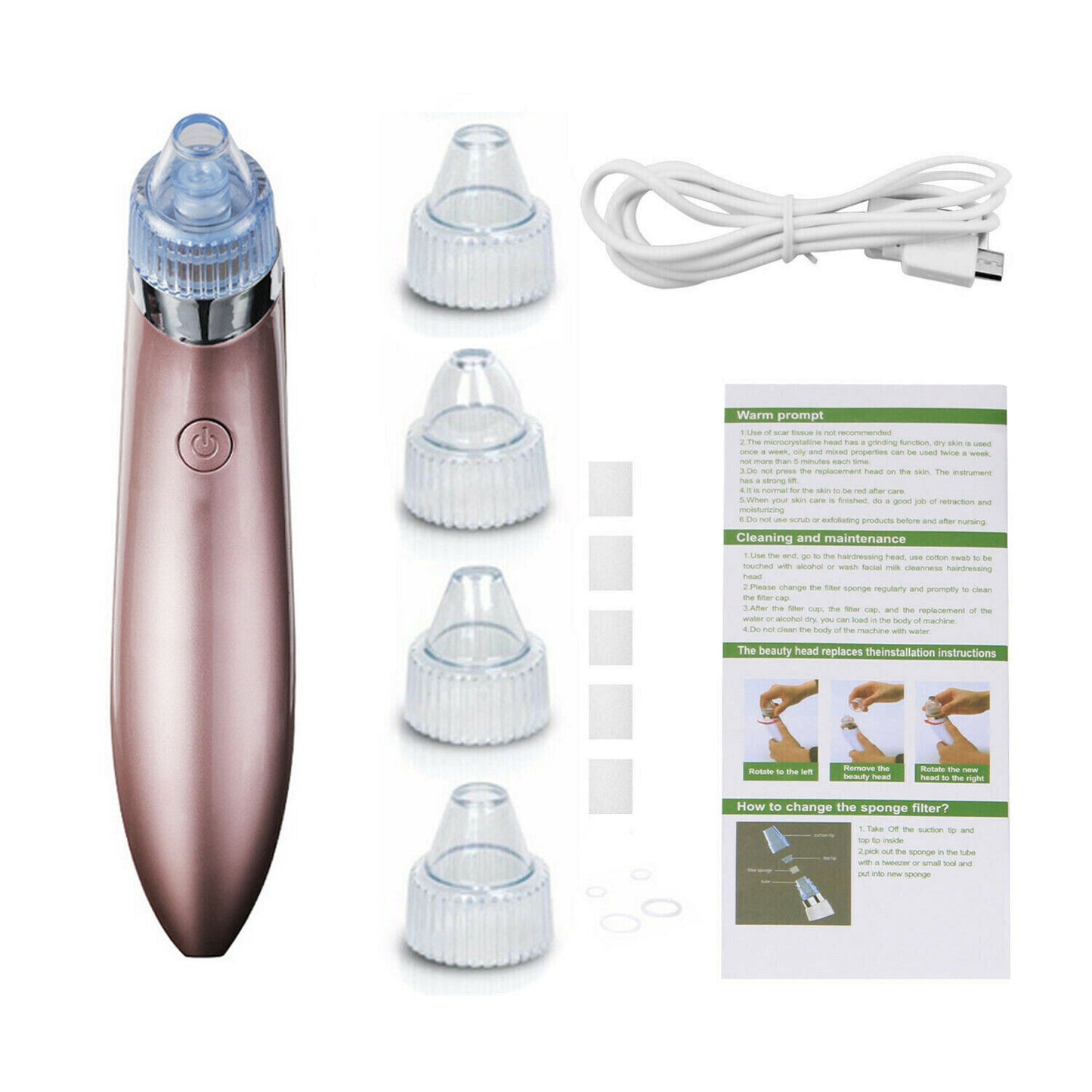 Electric Blackhead Vacuum Pore Cleaner - Acne Pimple Remover