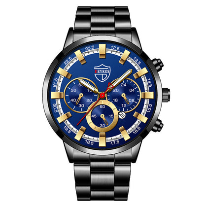 Sports Gold Stainless - Steel Quartz Wristwatch