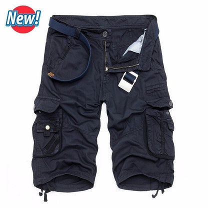 Men's Cargo Shorts - Casual Camouflage Military