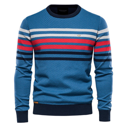 Men's Striped Casual Knitted Sweater
