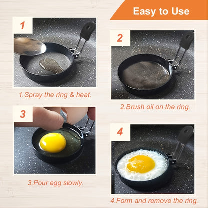 Multicolor Nonstick Egg Rings; Round Ring Molds