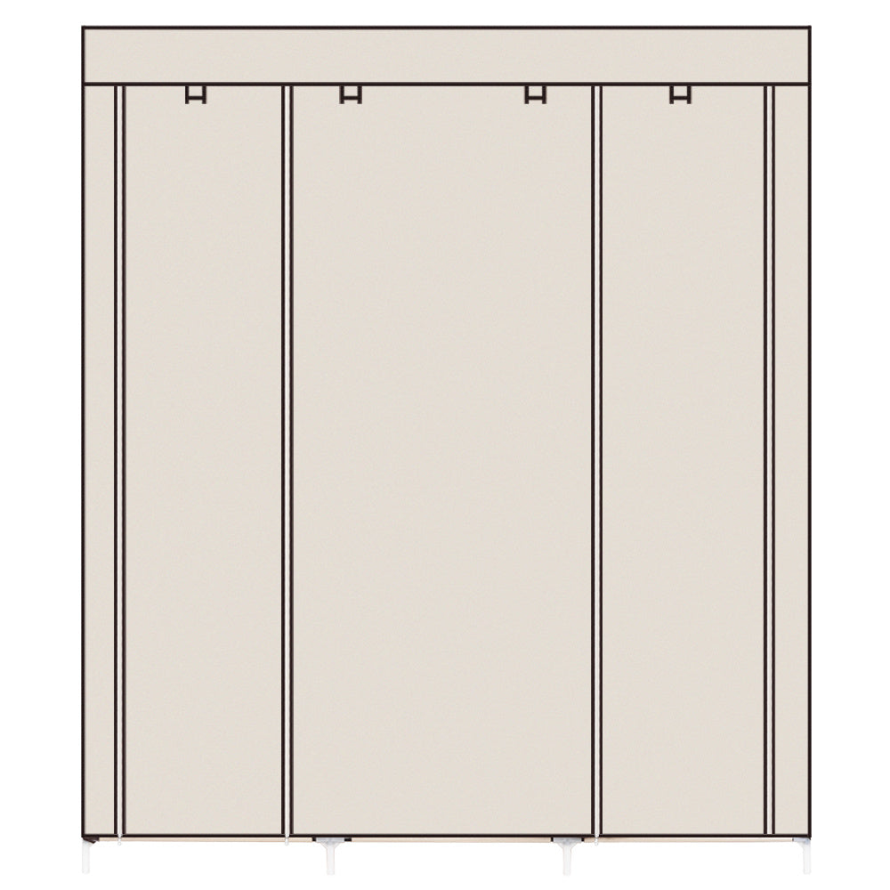 69" Portable Clothes Closet - Double Rod Storage Organizer