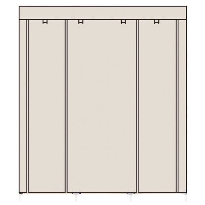 69" Portable Clothes Closet - Double Rod Storage Organizer
