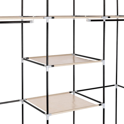 69" Portable Clothes Closet - Double Rod Storage Organizer