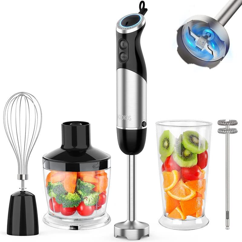 Handheld KOIOS Immersion Blender for Smoothies, Baby Food etc.
