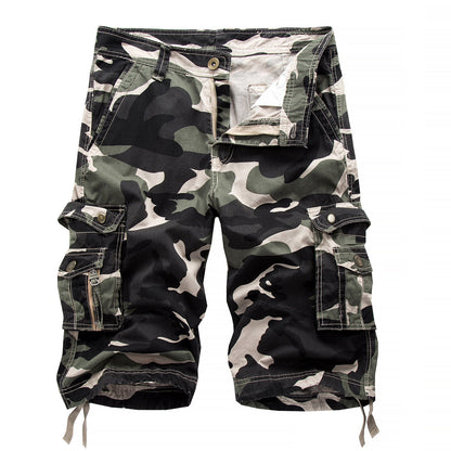Men's Camo Cargo Shorts Cotton
