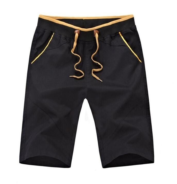 Men's Shorts Drawstring Summer Beach Shorts with Elastic Waist and Pockets