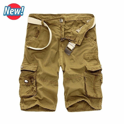 Men's Cargo Shorts - Casual Camouflage Military