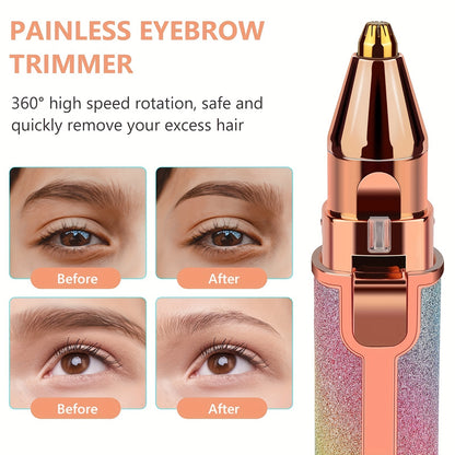 Eyebrow Razor - Painless and Precision Facial Hair Removal with Built-in LED Light