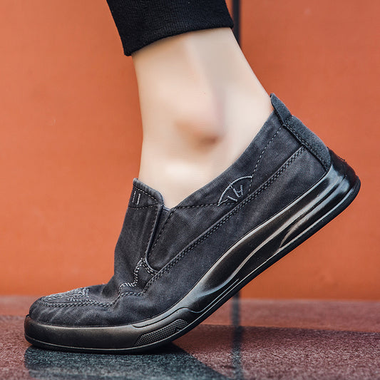 Men Shoes High Quality Retro Denim Canvas Sheos Soft Comfortable Men Casual Shoes Mens Loafers Cloth Shoes Man Fashion Sneakers