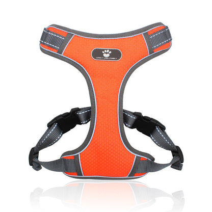 Pet Traction Rope Mesh Breathable Big Dog Chest Strap Vest