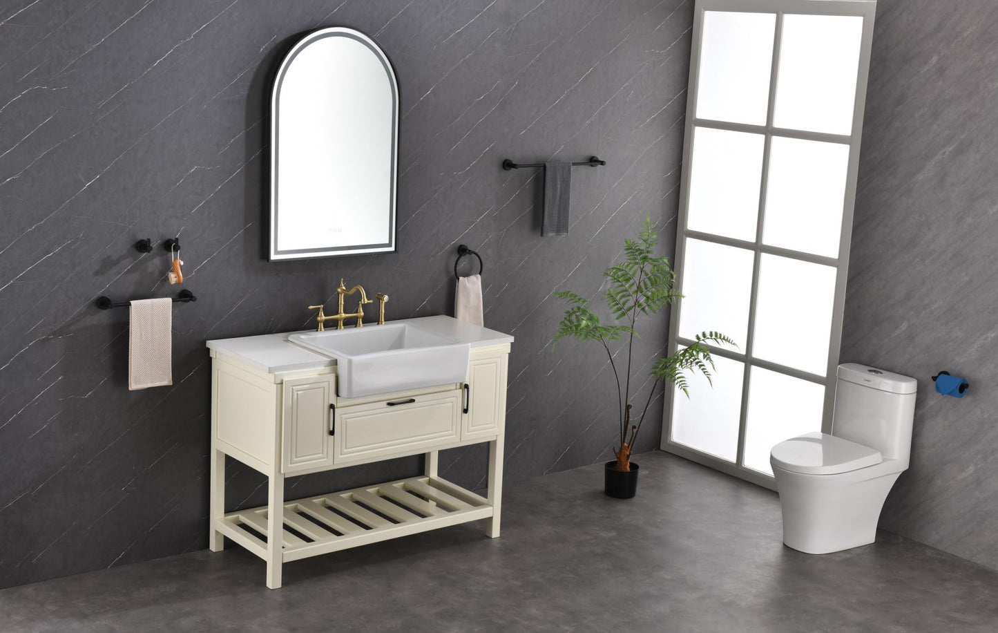 39in. W x 26in. H Oversized Rectangular Framed LED Mirror Anti-Fog Dimmable Wall Mount Bathroom Vanity Mirror Wall Mirror Kit For Gym And Dance Studio