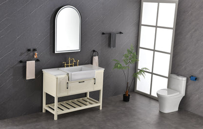 39in. W x 26in. H Oversized Rectangular Framed LED Mirror Anti-Fog Dimmable Wall Mount Bathroom Vanity Mirror Wall Mirror Kit For Gym And Dance Studio
