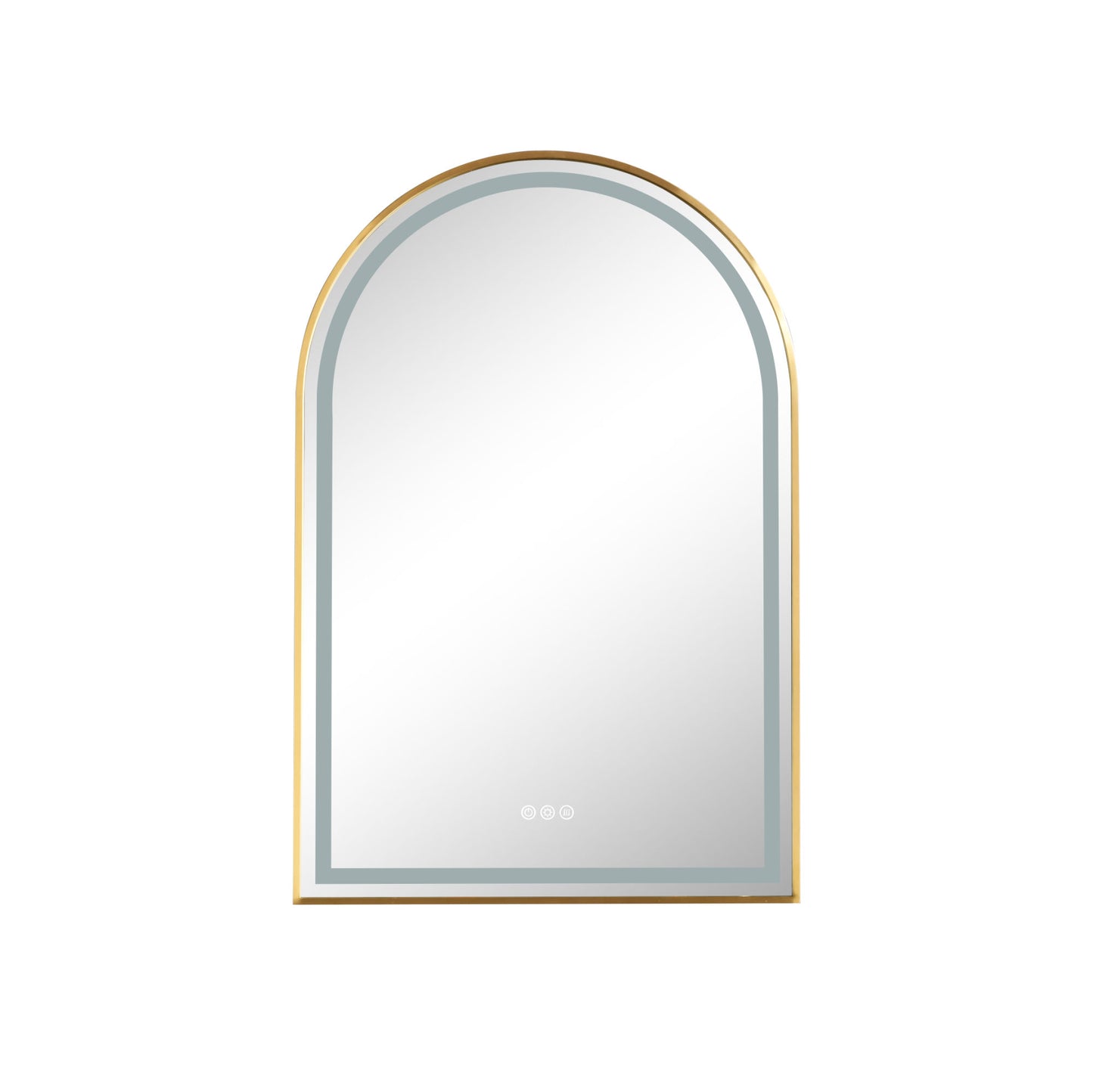 39in. W x 26in. H Oversized Rectangular Framed LED Mirror Anti-Fog Dimmable Wall Mount Bathroom Vanity Mirror Wall Mirror Kit For Gym And Dance Studio