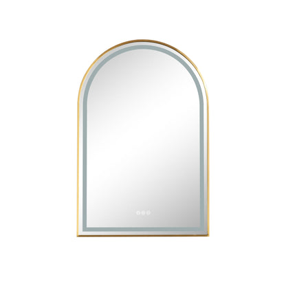 39in. W x 26in. H Oversized Rectangular Framed LED Mirror Anti-Fog Dimmable Wall Mount Bathroom Vanity Mirror Wall Mirror Kit For Gym And Dance Studio