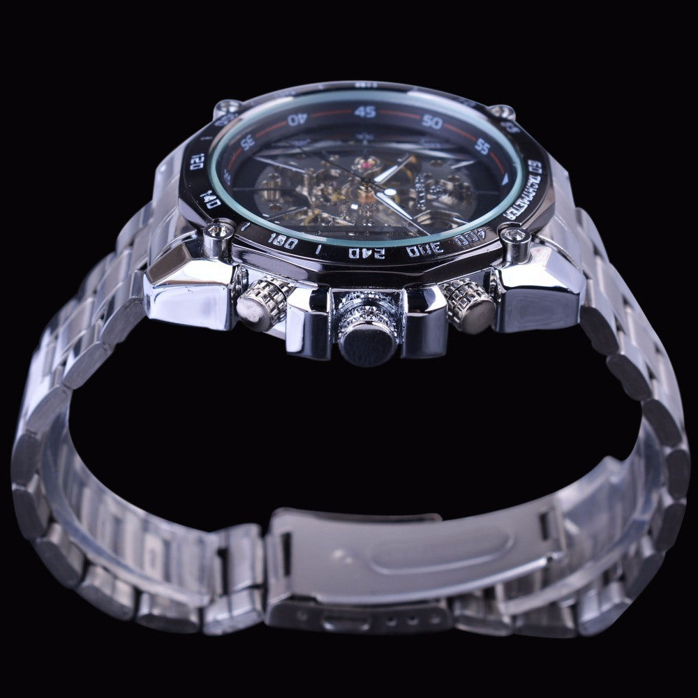 European American Style Casual Hollow Mechanical Watch