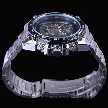 European American Style Casual Hollow Mechanical Watch