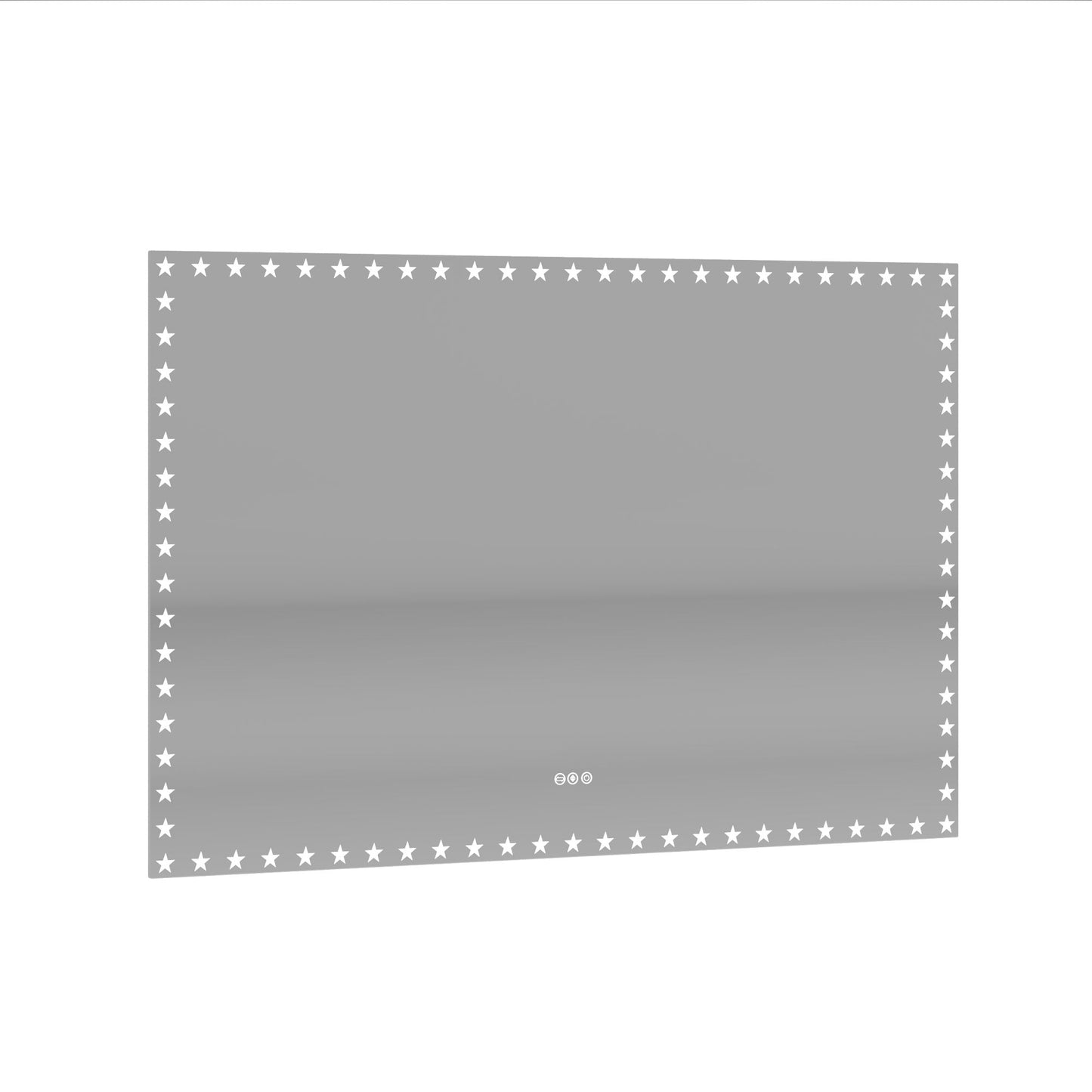 60X40 inch LED Bathroom Mirror with Lights Backlit RGB Color Changing Lighted Mirror