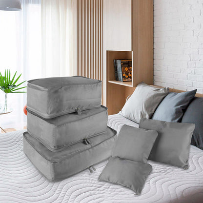 9Pc Clothes Storage Bags - Travel Luggage Organizer - Packing Cubes