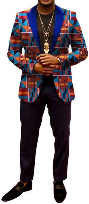 African Suit Jacket Print Blazer