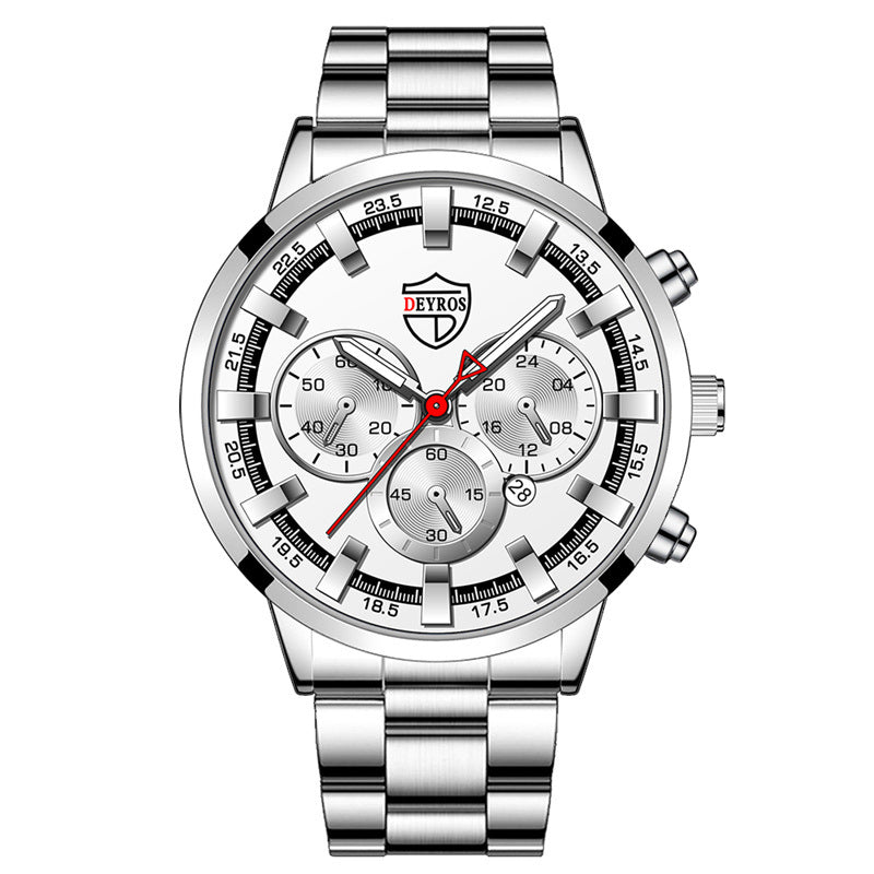 Sports Gold Stainless - Steel Quartz Wristwatch