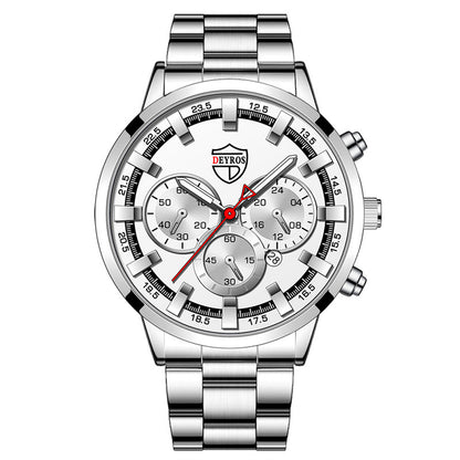 Sports Gold Stainless - Steel Quartz Wristwatch