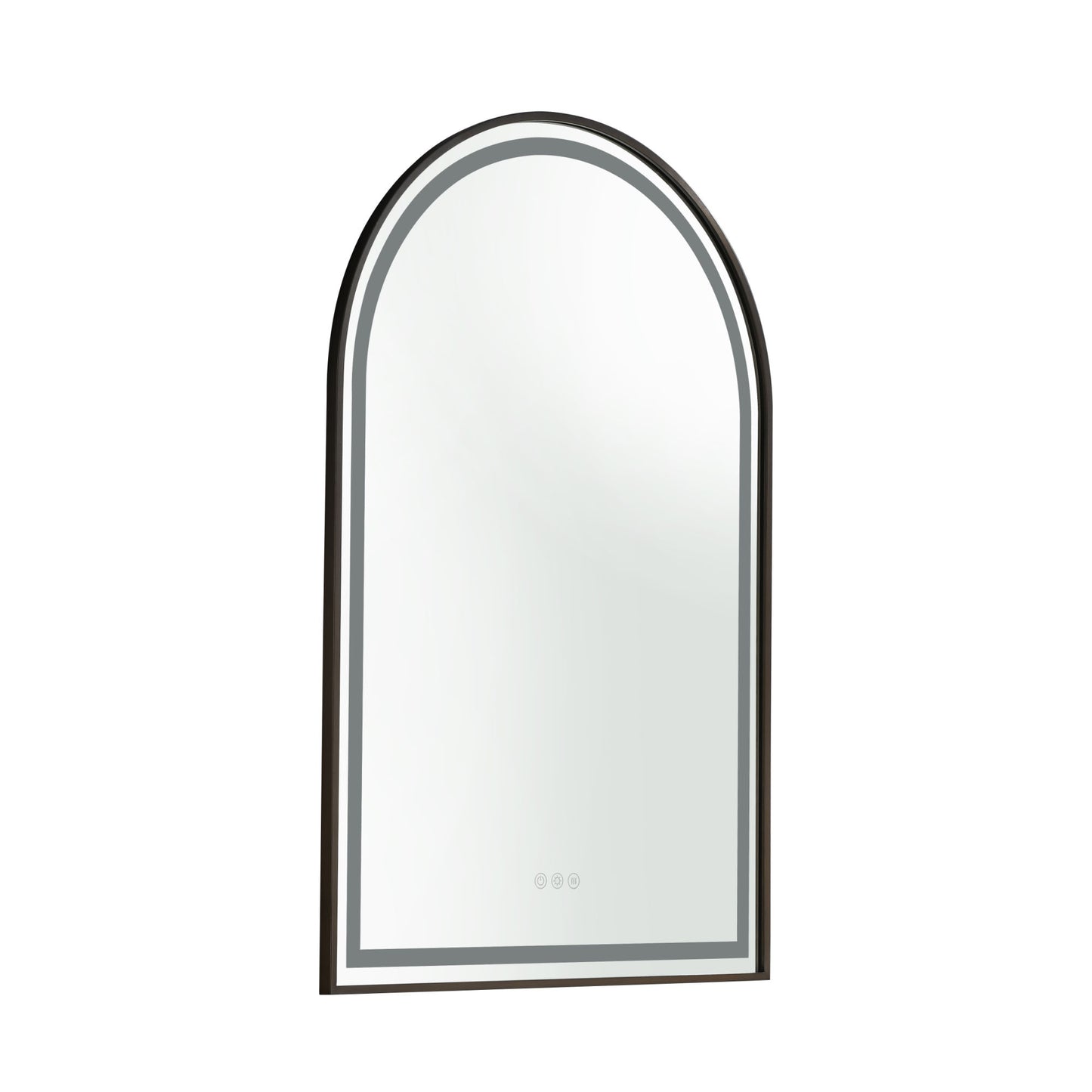 39in. W x 26in. H Oversized Rectangular Framed LED Mirror Anti-Fog Dimmable Wall Mount Bathroom Vanity Mirror Wall Mirror Kit For Gym And Dance Studio