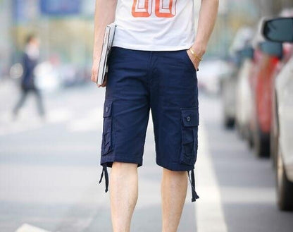 Men's Cotton Waist Cargo Shorts