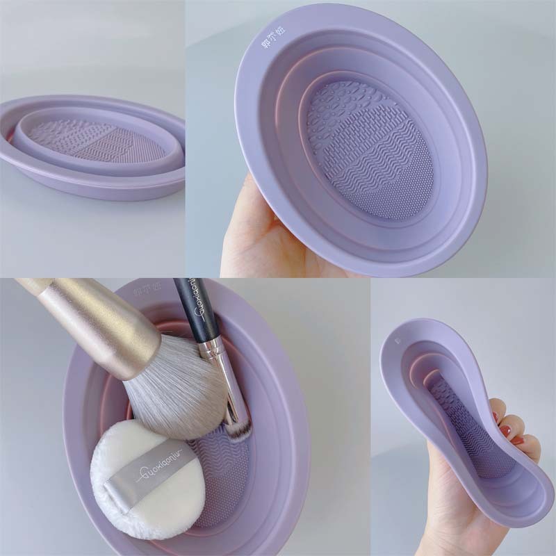 Makeup Brush Cleaning Cup - Folding Bowl