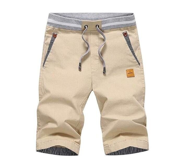 Men's Shorts Casual Classic Fit Drawstring Summer Beach Shorts