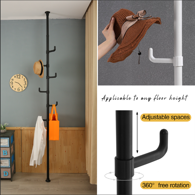 Adjustable Laundry Pole - Drying Rack - Coat Hanger