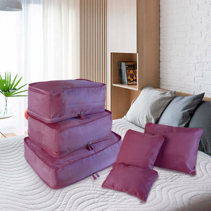 9Pc Clothes Storage Bags - Travel Luggage Organizer - Packing Cubes