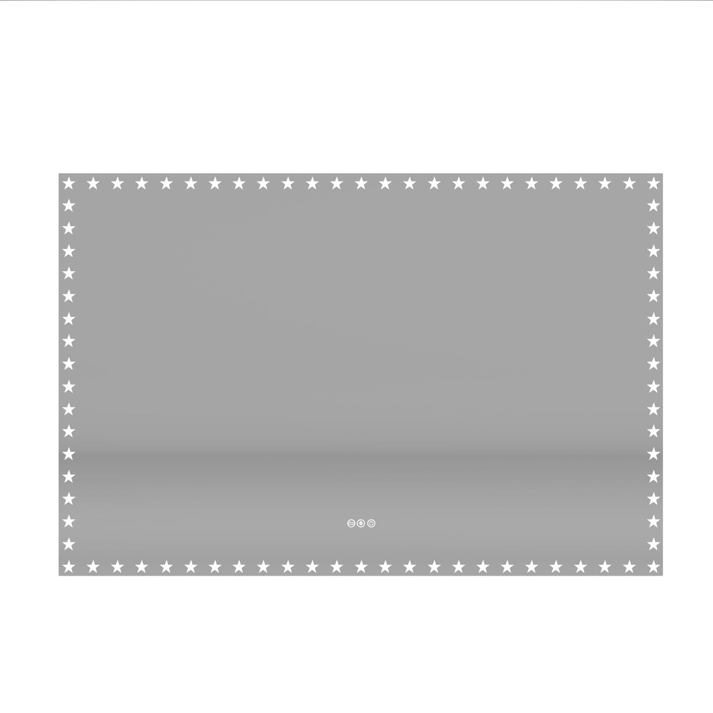 60X40 inch LED Bathroom Mirror with Lights Backlit RGB Color Changing Lighted Mirror