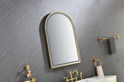 39in. W x 26in. H Oversized Rectangular Framed LED Mirror Anti-Fog Dimmable Wall Mount Bathroom Vanity Mirror Wall Mirror Kit For Gym And Dance Studio