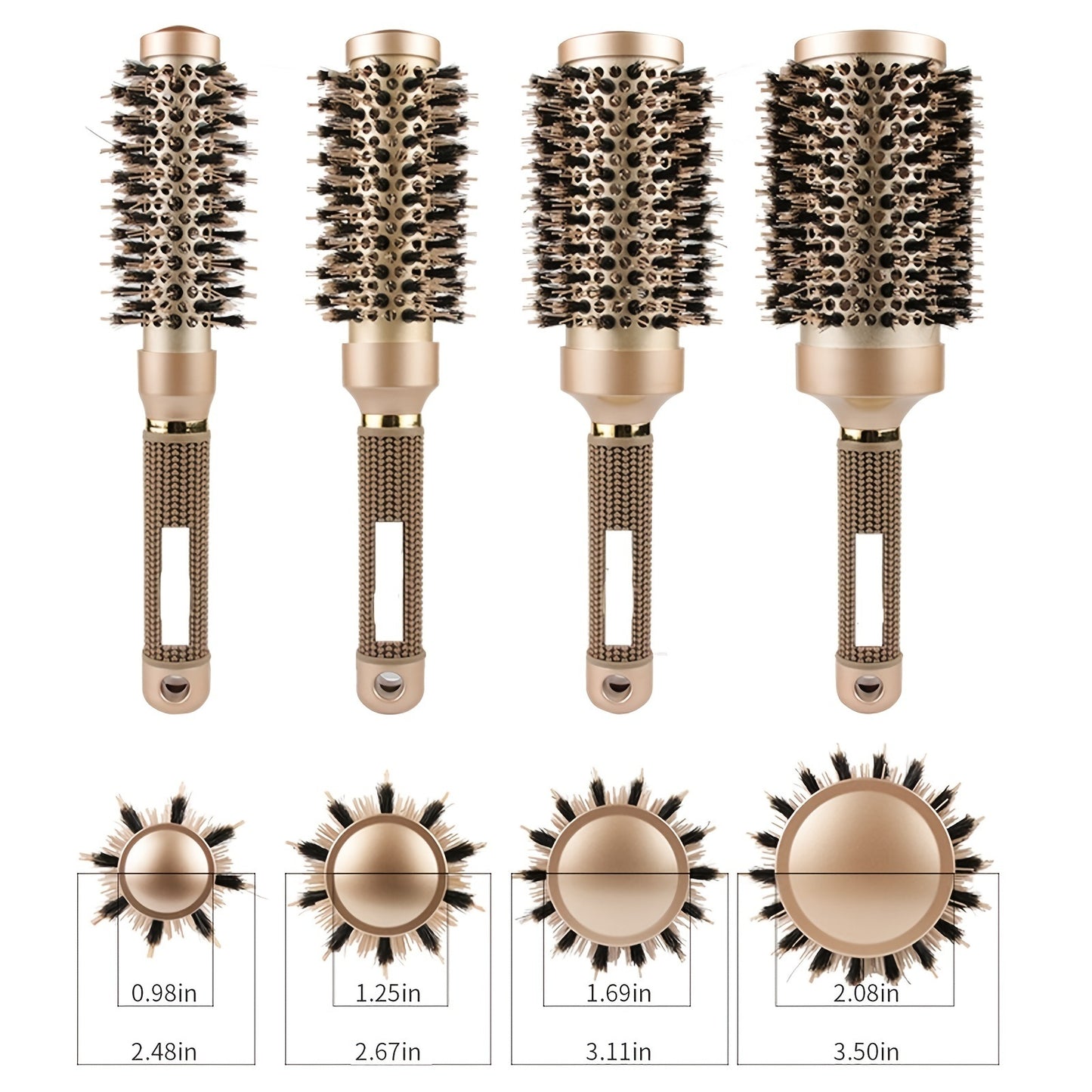 Round Brush for Blow Drying - Nano Thermal Ceramic & Ionic