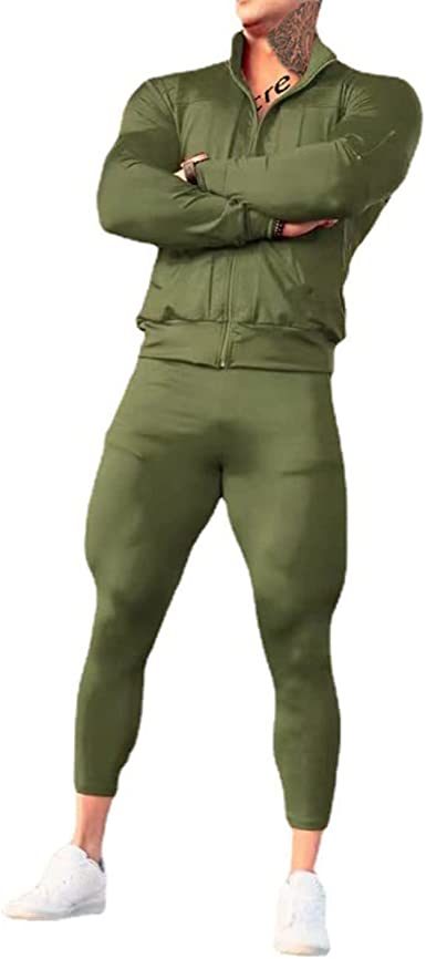 Men's Casual Sportswear Two-Pieces Suits Slim Fit Sweaters Pants Outfits