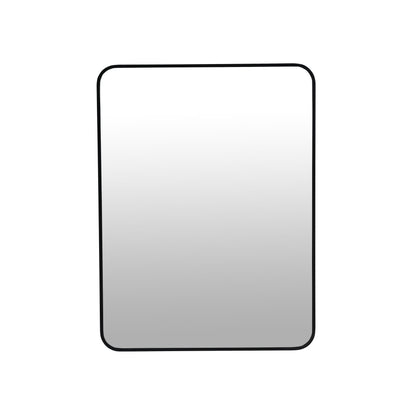 24 x 32 Inch Bathroom Mirror Black Aluminum Frame