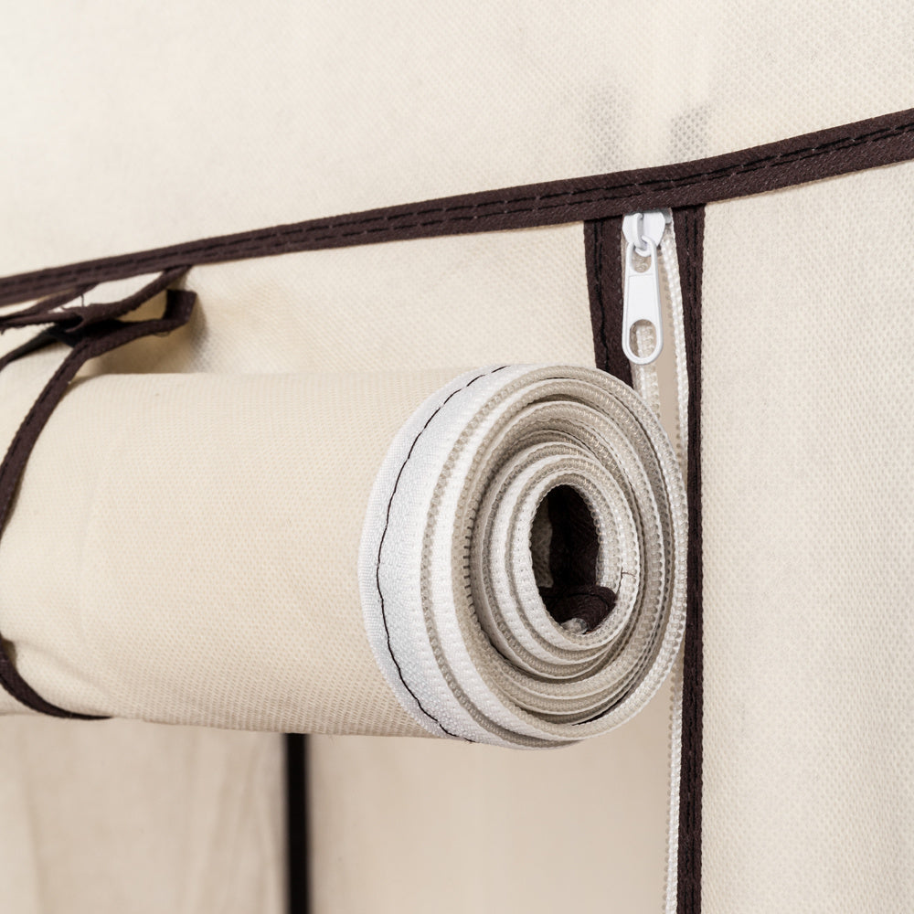 69" Portable Clothes Closet - Double Rod Storage Organizer