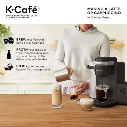 K-Cafe Single Serve K-Cup Coffee, Latte and Cappuccino Maker