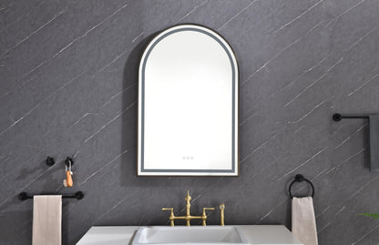 39in. W x 26in. H Oversized Rectangular Framed LED Mirror Anti-Fog Dimmable Wall Mount Bathroom Vanity Mirror Wall Mirror Kit For Gym And Dance Studio