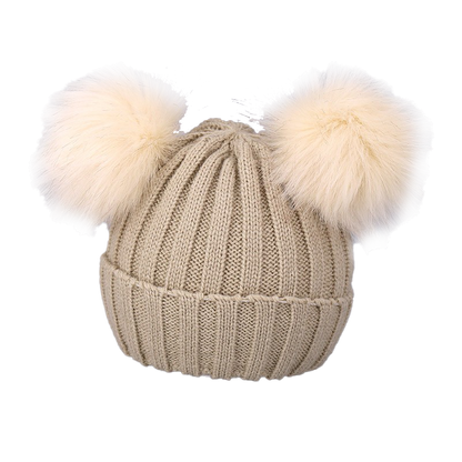 Cute Pompom Baby Hat Warm Winter Knitted Kids Baby Girl Boy Beanie Cap Solid Outdoor Infant Toddler Children Hat Bonnet
