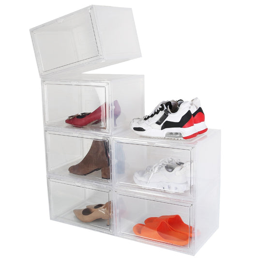 Stackable Shoe Storage - Organizer with Magnetic Door