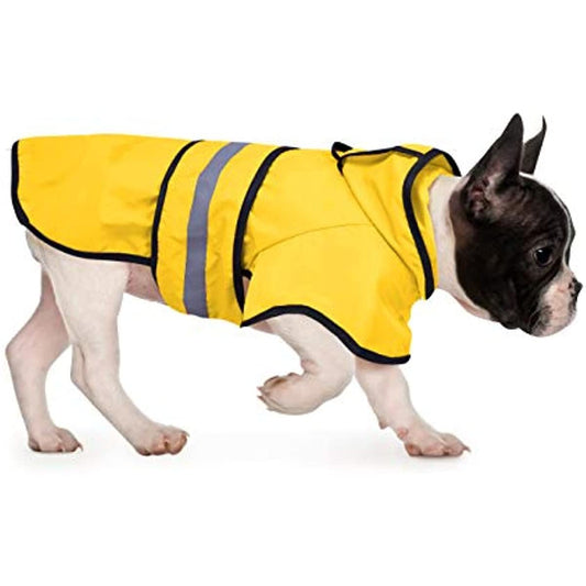 Reflective Dog Raincoat Hooded Slicker Poncho