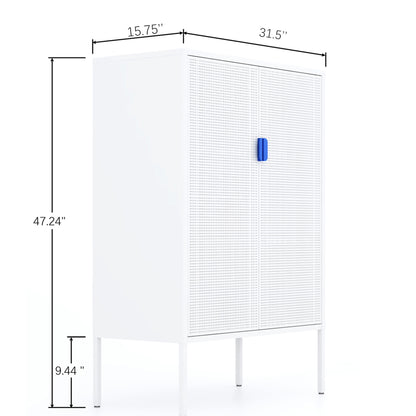 Metal Storage Locker Cabinet - Adjustable Shelves - Ventilated