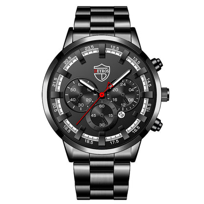 Sports Gold Stainless - Steel Quartz Wristwatch